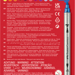 Divpusēji flomāsteri Faber Castell Glitter, 20 krāsas