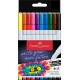 Flomāsteri Faber-Castell Broadpen, 2.5mm, 10 krāsas