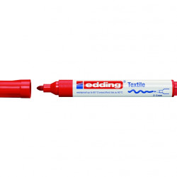 Tekstila marķieris Edding 4500 2-3.0mm, konisks, sarkans
