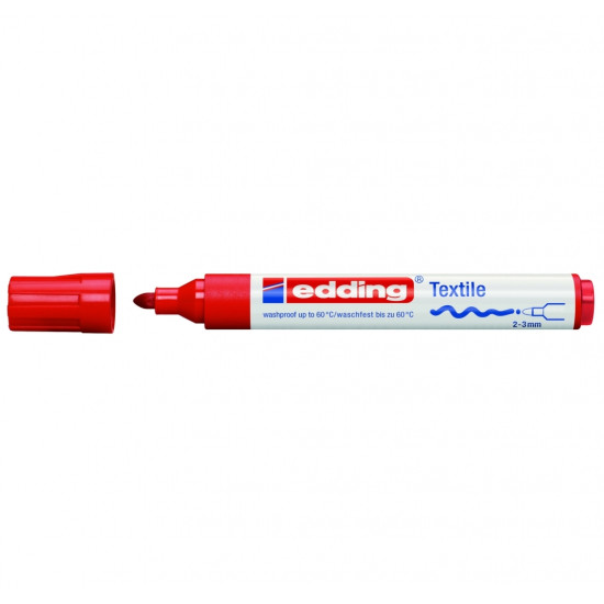 Tekstila marķieris Edding 4500 2-3.0mm, konisks, sarkans