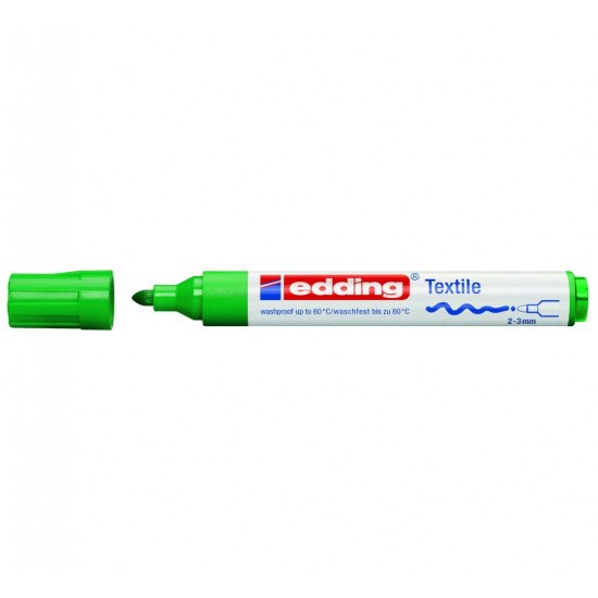 Tekstila marķieris Edding 4500 2-3.0mm, konisks, zaļš