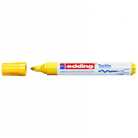 Tekstila marķieris Edding 4500 2-3.0mm, konisks, dzeltens
