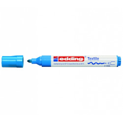 Tekstila marķieris Edding 4500 2-3.0mm, konisks, gaiši zils