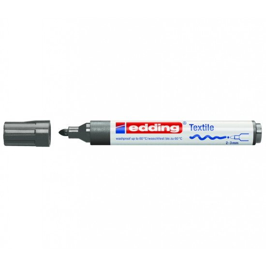 Tekstila marķieris Edding 4500 2-3.0mm, konisks, pelēks