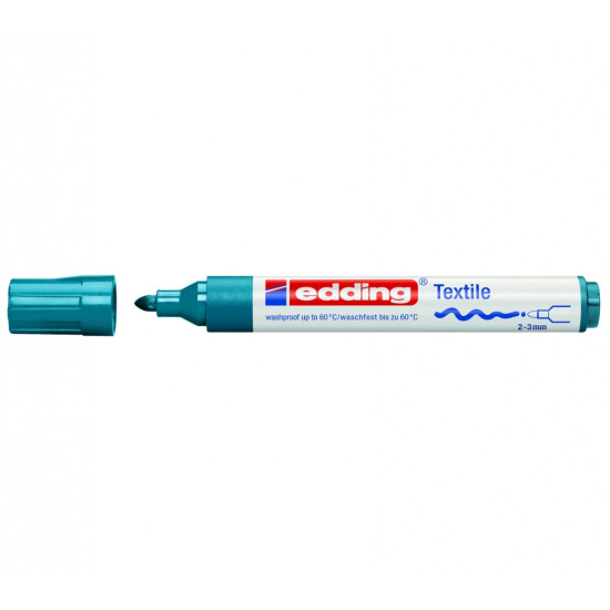 Tekstila marķieris Edding 4500 2-3.0mm, konisks, tirkīza