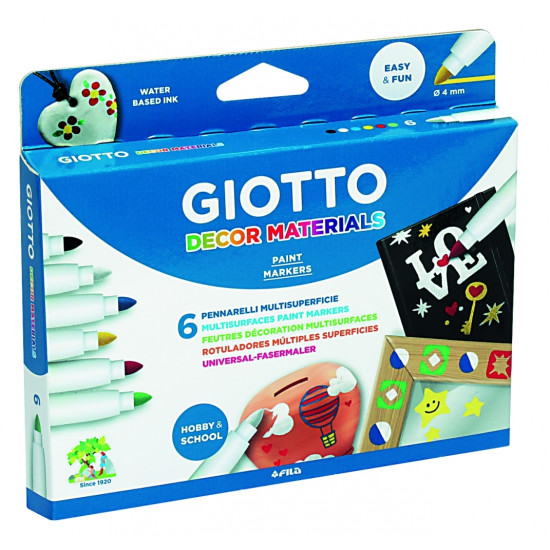 Перманентные маркеры Fila Giotto Decor Classic, Multicolor