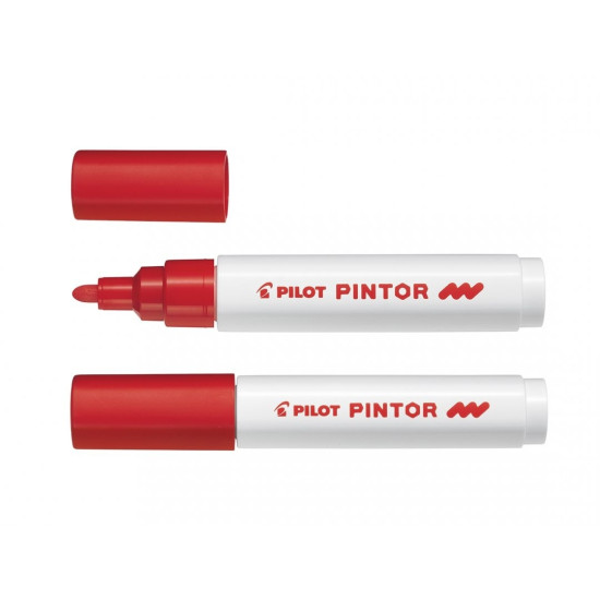 *Dekoratīvais marķieris Pilot Pintor 1,4mm, konisks, Red