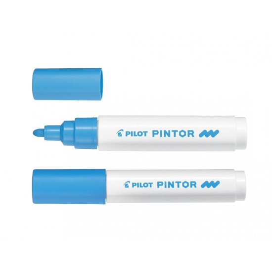 *Dekoratīvais marķieris Pilot Pintor 1.4mm, konisks, Light blue