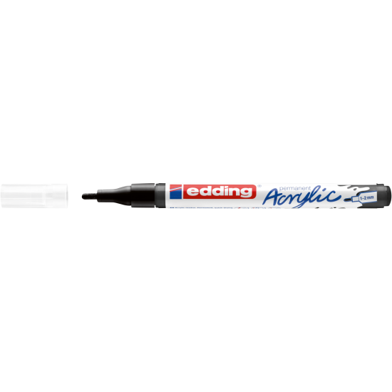 Akrila marķieris Edding 5300 1-2mm, konisks, melns