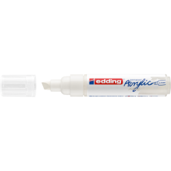 Akrila marķieris Edding 5000 5-10mm, nošķelts, balts