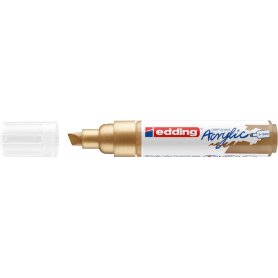 Akrila marķieris Edding 5000 5-10mm, nošķelts, dzeltens