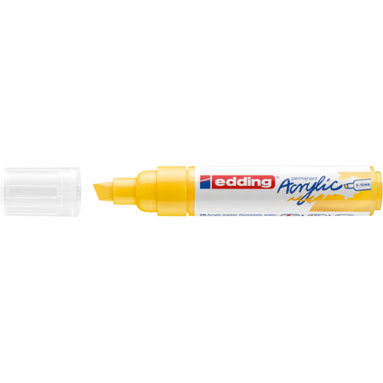 Akrila marķieris Edding 5000 5-10mm, nošķelts, dzeltens