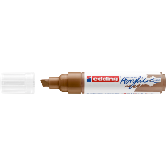 Akrila marķieris Edding 5000 5-10mm, nošķelts, lazdu krāsā