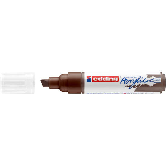 Akrila marķieris Edding 5000 5-10mm, nošķelts, brūns