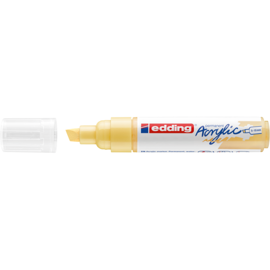 Akrila marķieris Edding 5000 5-10mm, nošķelts, pasteļdzeltens