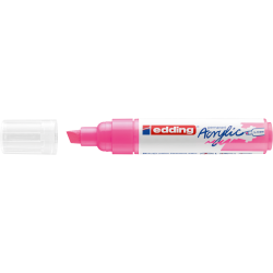 Akrila marķieris Edding 5000 5-10mm, nošķelts, neona rozā