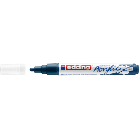 Akrila marķieris Edding 5100 2-3mm, noapaļots, tumši zils