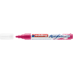 Akrila marķieris Edding 5100 2-3mm, noapaļots, rozā