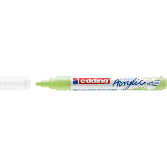 Akrila marķieris Edding 5100 2-3mm, noapaļots, pasteļzaļš