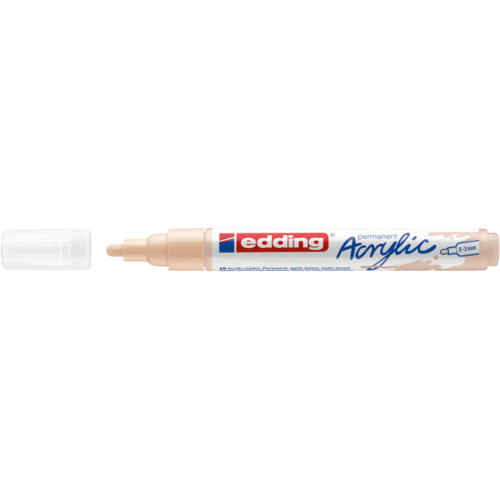 Akrila marķieris Edding 5100 2-3mm, noapaļots, bēšs
