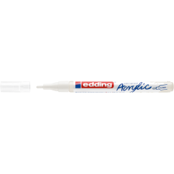 Akrila marķieris Edding 5300 1-2mm, konisks, balts