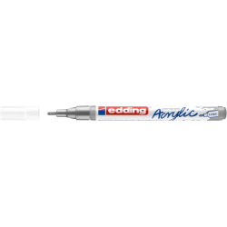 Akrila marķieris Edding 5300 1-2mm, konisks, sudraba