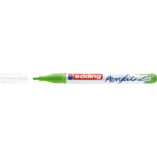 Akrila marķieris Edding 5300 1-2mm, konisks, dzeltenzaļš