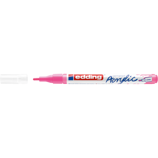Akrila marķieris Edding 5300 1-2mm, konisks, neona rozā