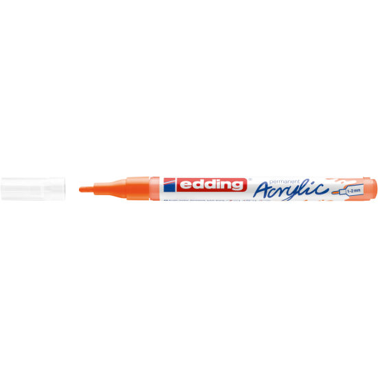 Akrila marķieris Edding 5300 1-2mm, konisks, neona oranžs