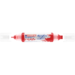 Akrila marķieris Edding 5400 2-10mm, divpusējs, nošķelts, sarkans