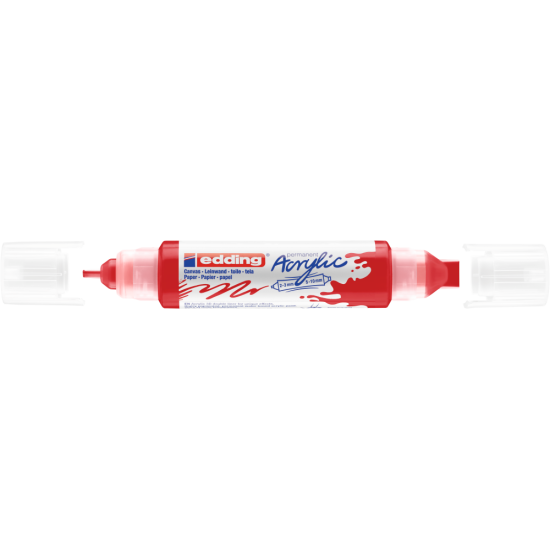 Akrila marķieris Edding 5400 2-10mm, divpusējs, nošķelts, sarkans