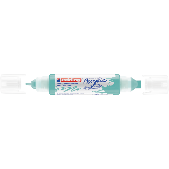 Akrila marķieris Edding 5400 2-10mm, divpusējs, nošķelts, tirkīza