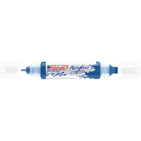 Akrila marķieris Edding 5400 2-10mm, divpusējs, nošķelts, zils