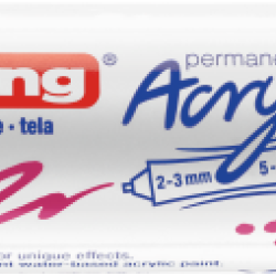 Akrila marķieris Edding 5400 2-10mm, divpusējs, nošķelts, rozā