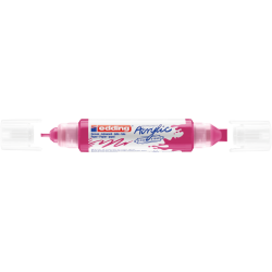Akrila marķieris Edding 5400 2-10mm, divpusējs, nošķelts, rozā