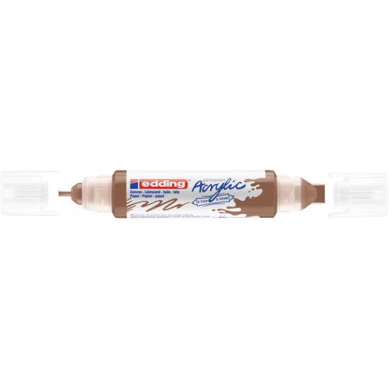 Akrila marķieris Edding 5400 2-10mm, divpusējs, nošķelts, lazdu