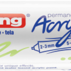 Akrila marķieris Edding 5400 2-10mm, divpusējs, nošķelts,pasteļzaļš