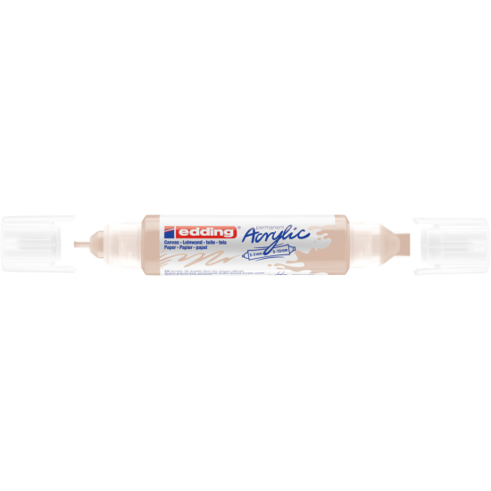 Akrila marķieris Edding 5400 2-10mm, divpusējs, nošķelts, bēšs
