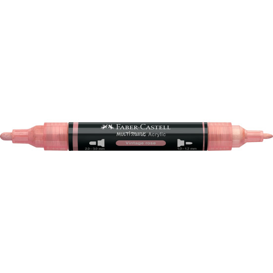 Akrila marķieris Faber-Castell Multimark SP, 1-3mm, konisks, divpusējs, 304