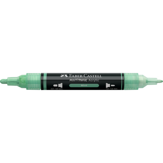 Akrila marķieris Faber-Castell Multimark SP, 1-3mm, konisks, divpusējs, 412