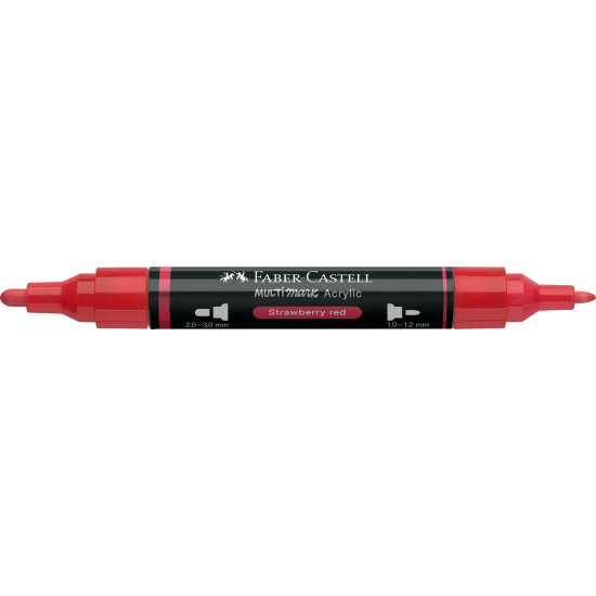 Akrila marķieris Faber-Castell Multimark SP, 1-3mm, konisks, divpusējs, 219