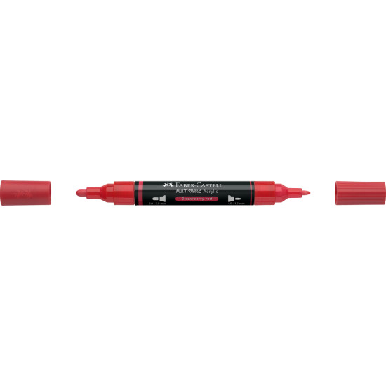 Akrila marķieris Faber-Castell Multimark SP, 1-3mm, konisks, divpusējs, 219
