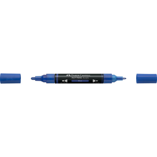 Akrila marķieris Faber-Castell Multimark SP, 1-3mm, konisks, divpusējs, 120