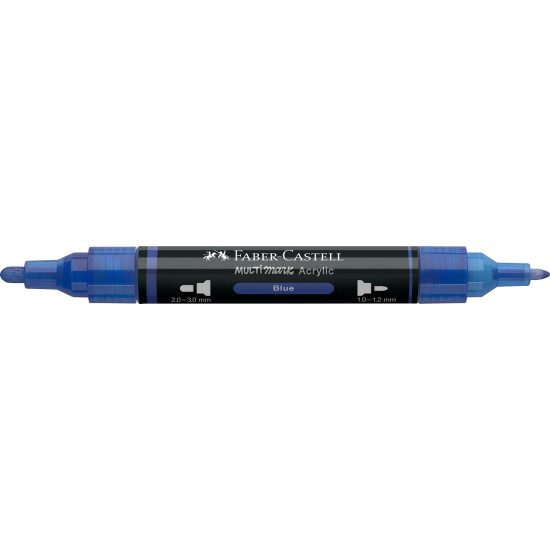 Akrila marķieris Faber-Castell Multimark SP, 1-3mm, konisks, divpusējs, 120