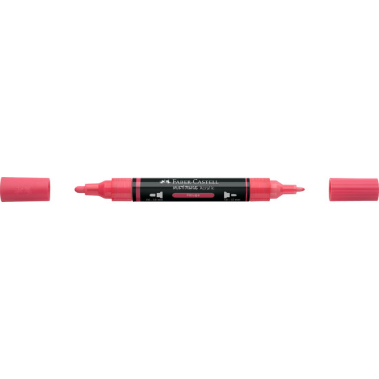 Akrila marķieris Faber-Castell Multimark SP, 1-3mm, konisks, divpusējs, 124