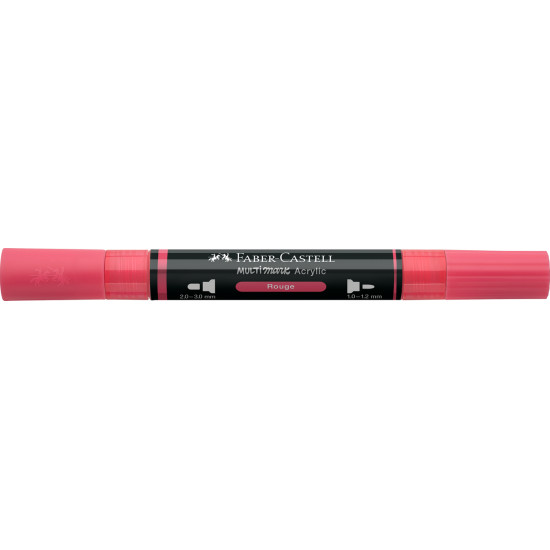 Akrila marķieris Faber-Castell Multimark SP, 1-3mm, konisks, divpusējs, 124