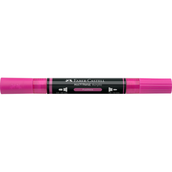 Akrila marķieris Faber-Castell Multimark SP, 1-3mm, konisks, divpusējs, 125