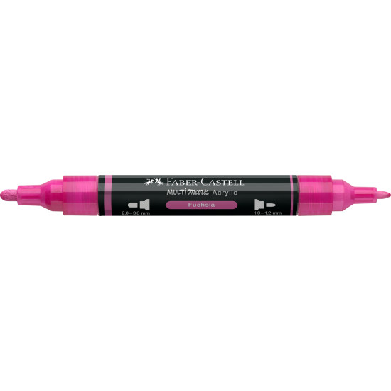 Akrila marķieris Faber-Castell Multimark SP, 1-3mm, konisks, divpusējs, 125