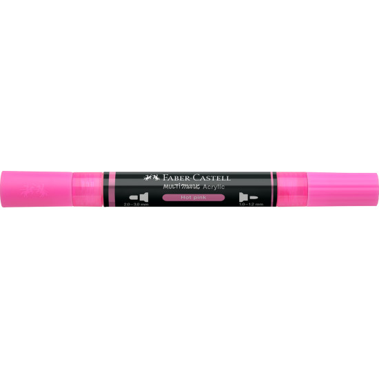 Akrila marķieris Faber-Castell Multimark SP, 1-3mm, konisks, divpusējs, 329