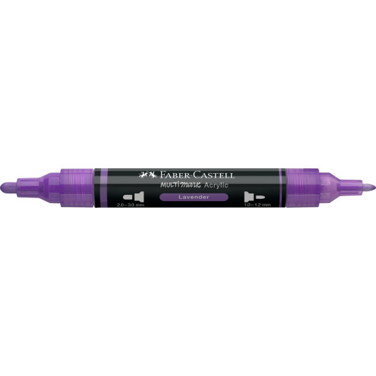 Akrila marķieris Faber-Castell Multimark SP, 1-3mm, konisks, divpusējs, 136